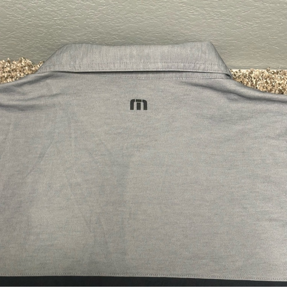 Travis Mathew Gray and Navy Polo Shirt - Picture 10 of 11